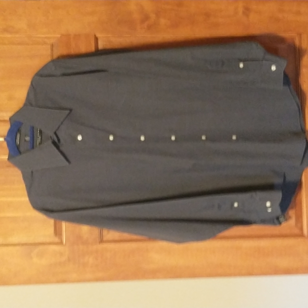 Geoffrey Beene men's size 16 wrinkle free fitted long sleeve button down shirt